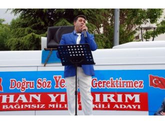 Bağımsız Milletvekili Adayı Tek Başına Miting Yaptı