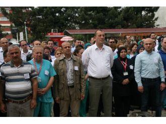 Çarşamba Devlet Hastanesi Çalışanlarından İş Bırakma Eylemi