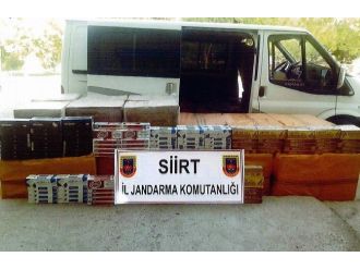 Siirt’te 21 Bin 668 Paket Kaçak Sigara Ele Geçirildi