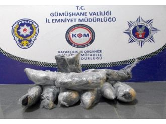 Gümüşhane’de 1 Kilo 370 Gram Esrar Ele Geçirildi