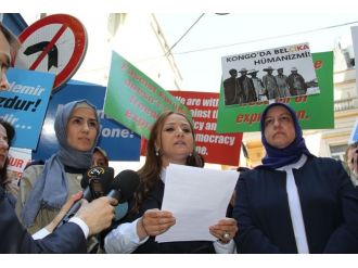 Sümeyye Erdoğan Belçika Protestosuna Katıldı