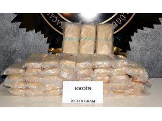 Yalova’da 21 Kilo Eroin Ele Geçirildi