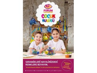 Forum Gaziantep’te Çocuklardan Rengarenk Seramikler