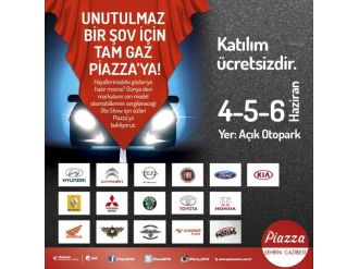 Otomobil Tutkunları Piazza’da Buluşacak