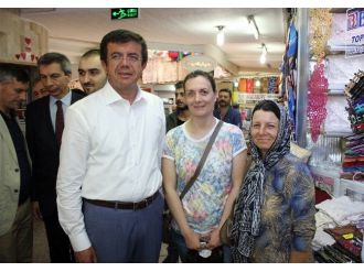 Bakan Zeybekci, Esnafı Ziyaret Etti