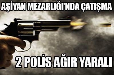 Aşiyan mezarlığında çatışma 