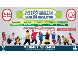 Büyükşehir Belediyesi Yaz Spor Okulları Başlıyor