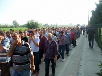 Şişecam İşçilerinden Eylem