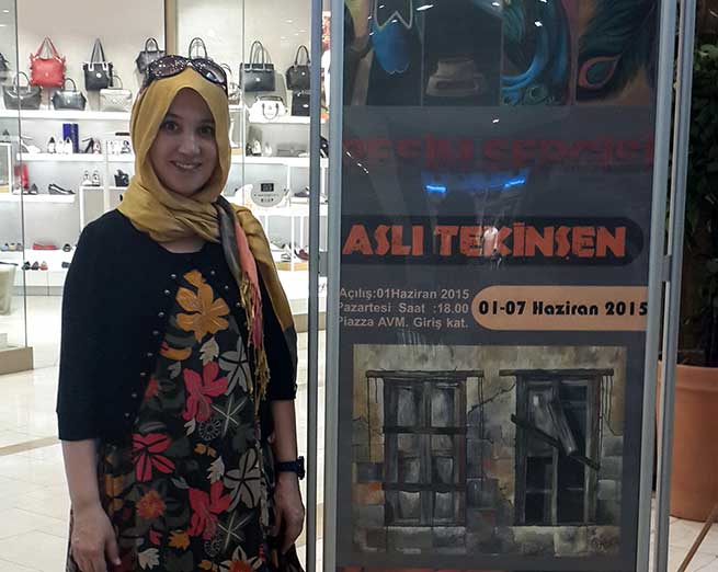 Aslı Tekinşen İlk Kişisel Sergisini Açtı