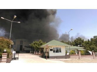Silivri’de Fabrika Yangını