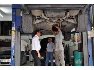 Uslu, Eski Sanayi Sitesi’nde Esnafla Buluştu