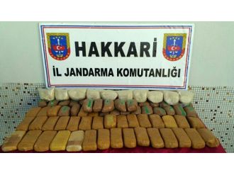 Jandarma Ekibi Hakkari’de 44 Kilo Eroin Ele Geçirdi