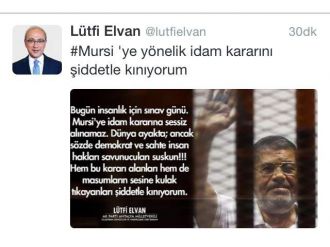 Lütfi Elvan, Mursi’ye İdam Kararını Kınadı