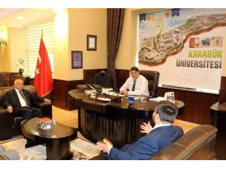 Mhp Karabük Milletvekili Yalçın’dan Rektör Polat’a Ziyaret