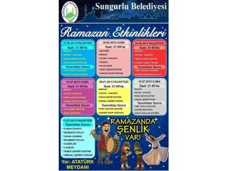 Sungurlu’da Ramazan Şenlikleri Düzenlenecek