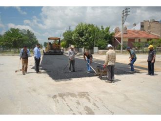 Bolvadin’de Asfalt Çalışması