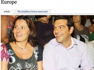 Yunanistan Başbakanı Çipras’ın Karısından Çekindiği İddiası