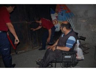 Engelli Vatandaş Tarihi Tuz Hanı’nda Mahsur Kaldı