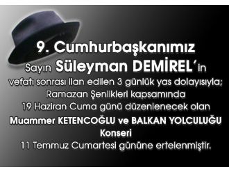 Konyaaltı Belediyesi Konserleri Erteledi