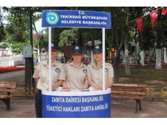 Zabıta Ekipleri, Tekirdağlı Vatandaşları Bilinçlendirmek İçin Stant Açtı