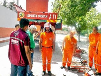 Dinar Orman İşletme Müdürlüğü’nde Yangın Eğitimi Ve Tabitkatı Yapıldı