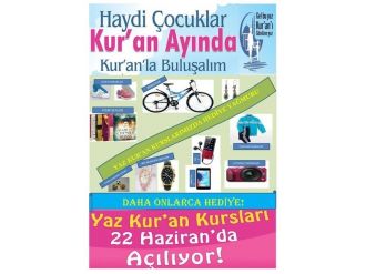 Kadışehri Kaymakamlığı Yaz Kur’an Kursunda Başarılı Öğrencileri Ödüllendirecek