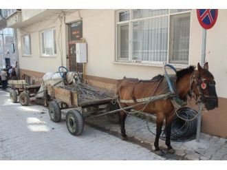 Yıkımı Devam Eden Binadan Demir Topluyorlar