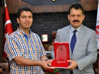 Sosyal Bilimler Lisesi’nden Başsavcı Yeldan’a Teşekkür Plaketi