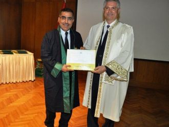 Çelikcan Yüksek Lisans Diplomasını Aldı