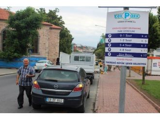 Tekirdağ’da Ana Caddelere Park Ücretli Oldu