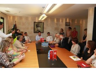 Turgut Reis’in Torunlarından Başkan Kocadon’a Ziyaret