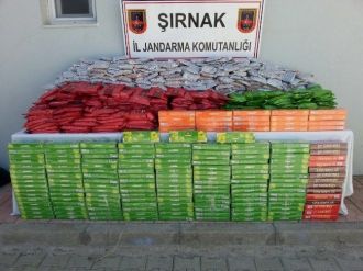 Şırnak’ta Kaçak Sigara Ve Nargile Tütünü Ele Geçirildi