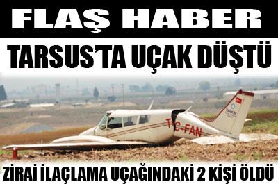 İlaçlama uçağı düştü: 2 ölü 