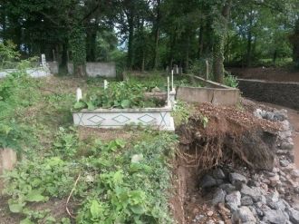 Kocaeli’de Eşme Mezarlığı, Sel Nedeniyle Tahrip Oldu