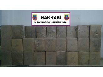 Hakkari’de 98 Bin Paket Sigara Gele Geçirildi