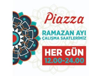 Piazza’larda Ramazan Saati Ayarı