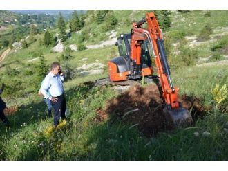 Sonbaharda Dikilecek Ceviz Fidanlarının Yerleri Hazırlandı