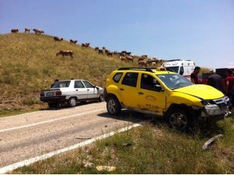 Sungurlu’da Trafik Kazası : 2 Yaralı