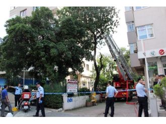 10 Katlı Apartmanda Yangın Paniği