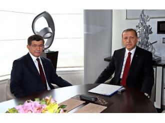 Erdoğan, Davutoğlu’nu Kabul Etti