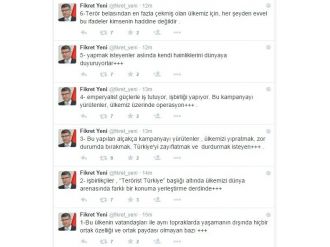 Ak Parti Adana İl Başkanı Yeni’den Terörist Türkiye Kampanyasına Tepki