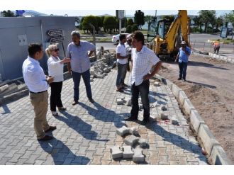 Ayvalık Belediye Başkanvekili Saraçoğlu Çalışmaları İnceledi