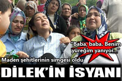 Genç kız, maden şehitlerinin simgesi oldu 