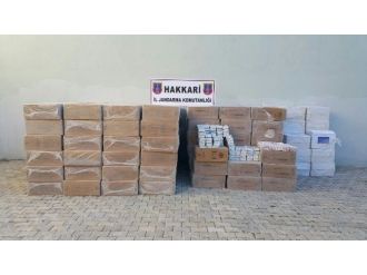 Şemdinli’de 102 Bin Paket Sigara Ele Geçirildi