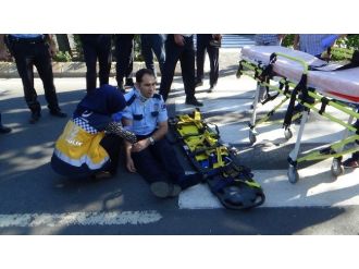 Polis Uygulamasından Kaçarken Polise Çarptı