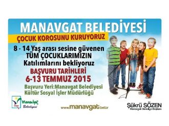 Manavgat Belediyesi Çocuk Korosu Kuruluyor