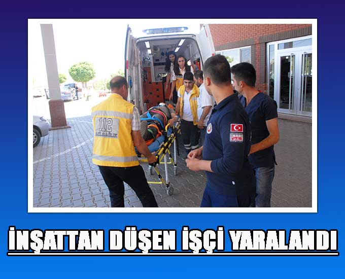 İnşattan Düşen İşçi Yaralandı