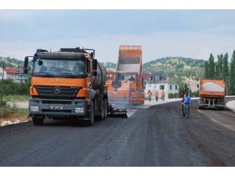 Kütahya İl Bağlantı Yolunda Asfaltlama Çalışmaları Başladı