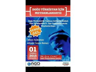 Agd Tarafından Çin Zulmüne Protesto