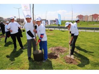 Kocasinan, Erkilet Yonca Kavşağı’nı Renklendirdi